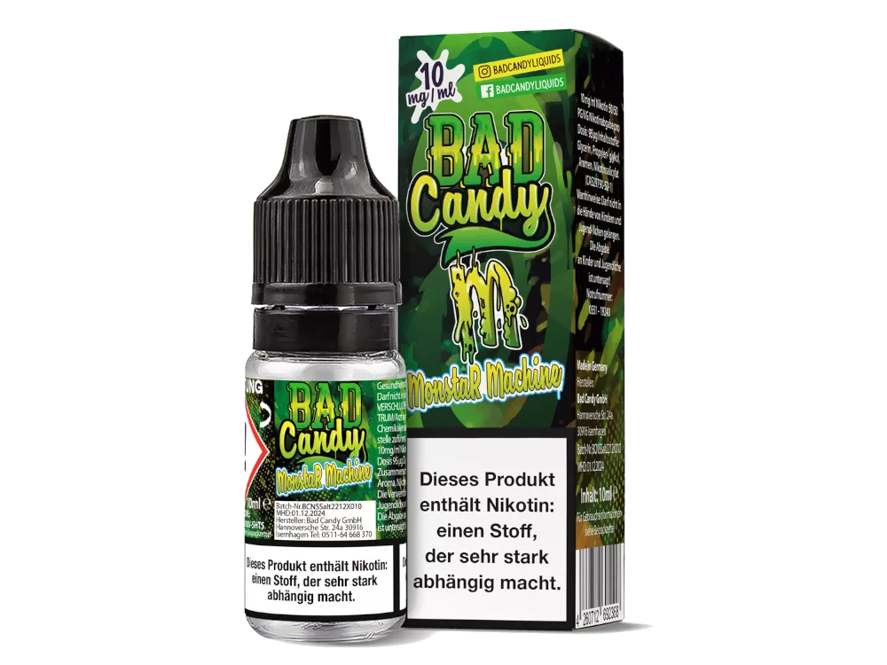 Bad Candy Nikotinsalz Liquid Monstar Machine 10mg/ml 10ml