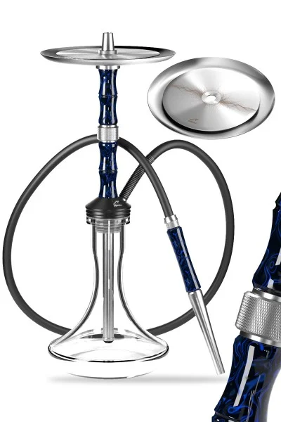 Smokezilla Shisha Angilas Edelstahl Blau