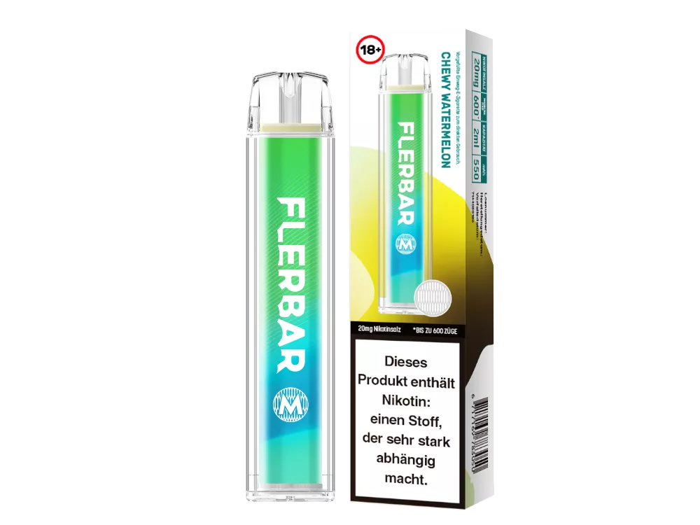 Flerbar M Einweg E-Zigarette 20mg/ml Chewy Watermelon