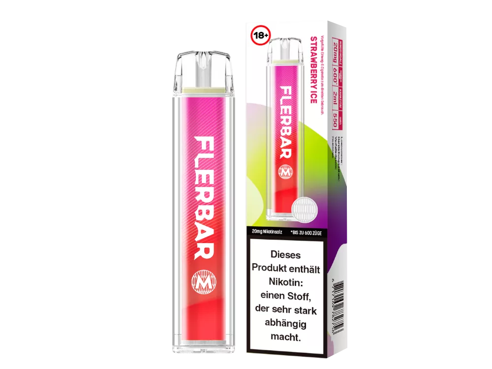 Flerbar M Einweg E-Zigarette 20mg/ml Strawberry Ice