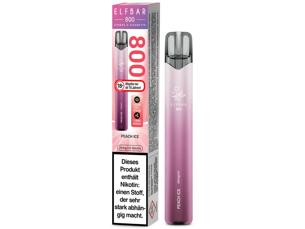Elfbar Einweg E-Zigarette 800 Peach Ice 20mg/ml