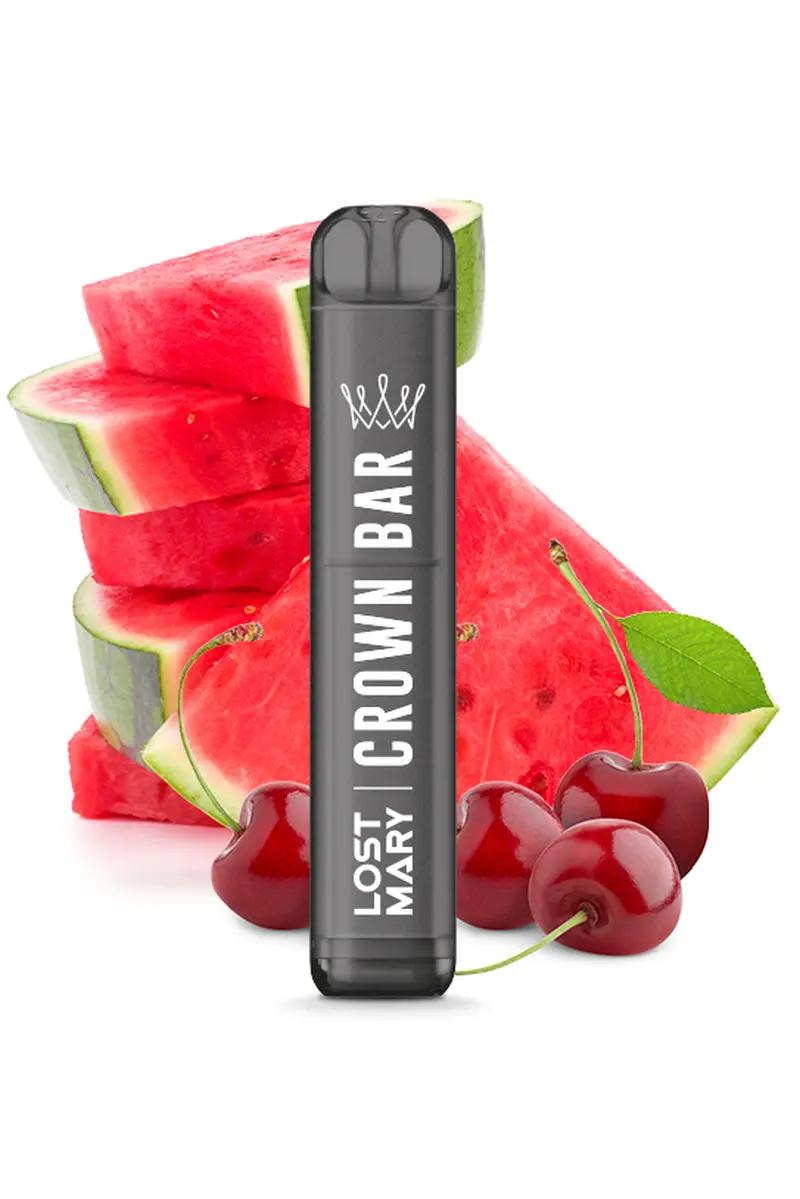 Crown Bar Einweg E-Zigarette AM600 CP Watermelon Cherry 20mg/ml