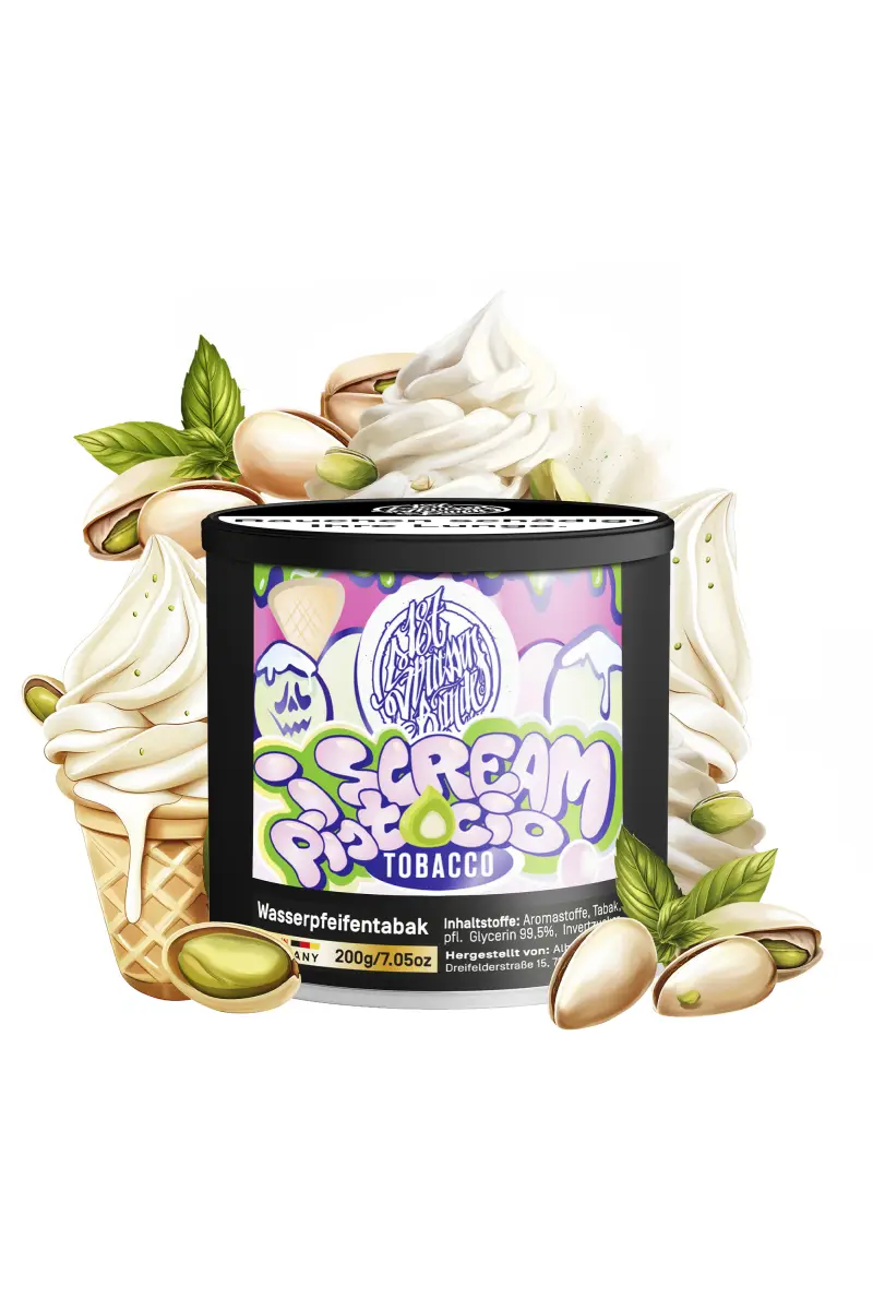 187 Strassenbande Tabak i Scream Pistacio 200g