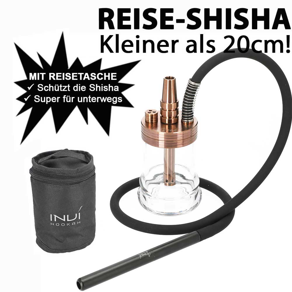 Invi Shisha Nano Edelstahl Rose Gold Black Edition