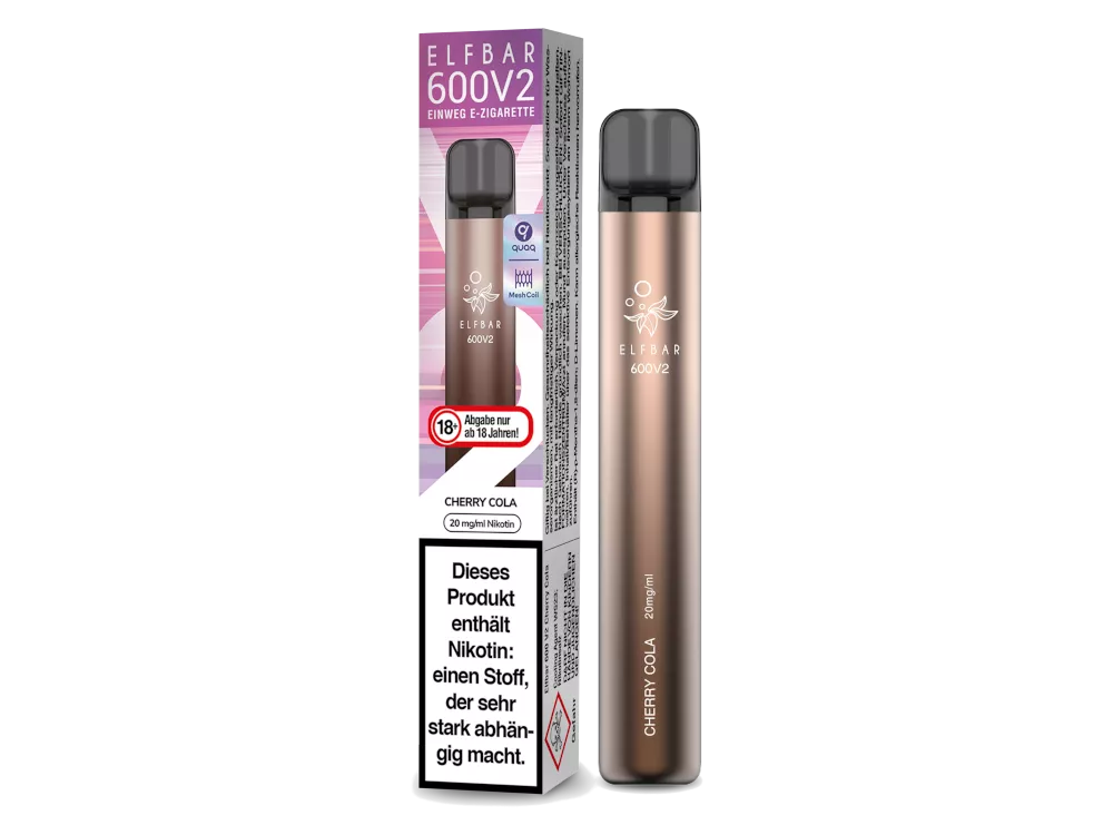Elfbar Einweg E-Zigarette 600 V2 Cherry Cola 20mg/ml