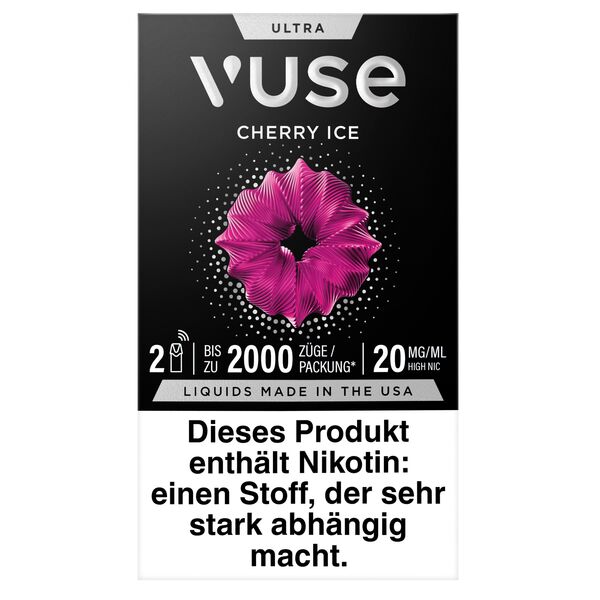 Vuse Prefilled Pod Ultra (2 Stück Pro Packung) Cherry Ice
