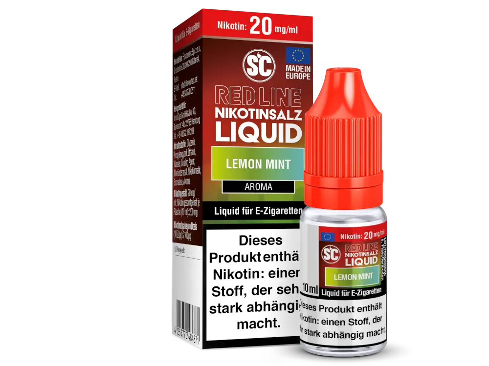SC Nikotinsalz Liquid Red Line Lemon Mint 20mg/ml 10ml
