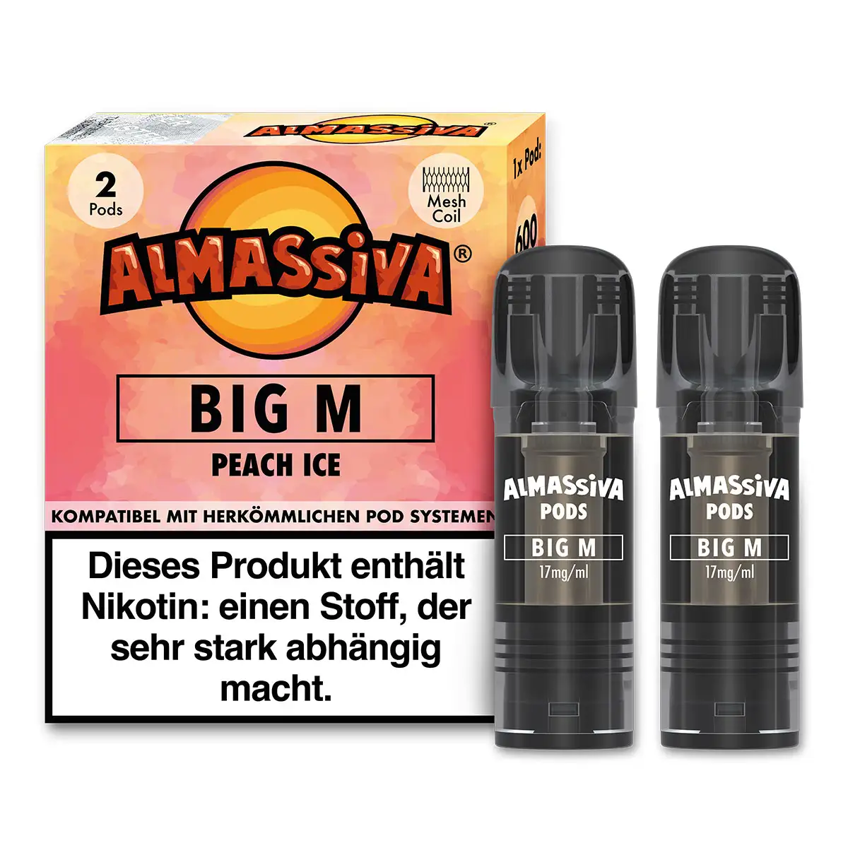Al Massiva Prefilled Pod Big M 17mg/ml (2 Stück pro Packung)