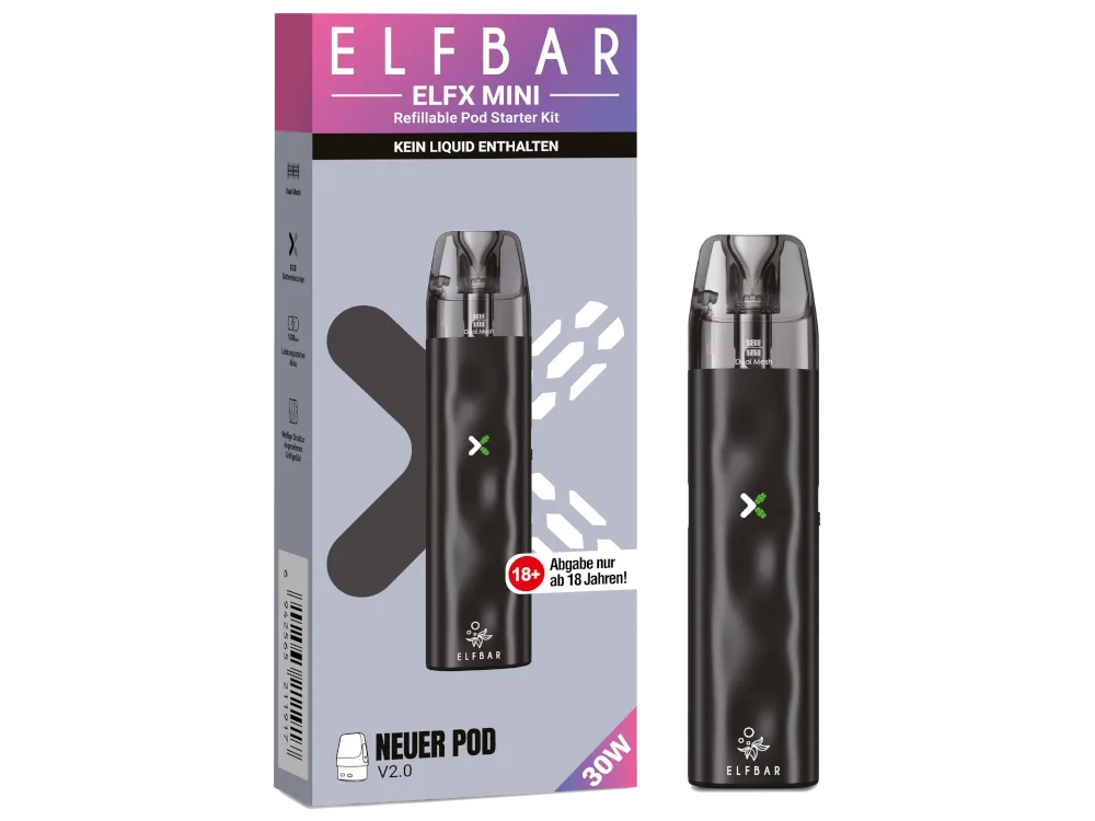 Elfbar E-Zigarette Elfx Mini Black