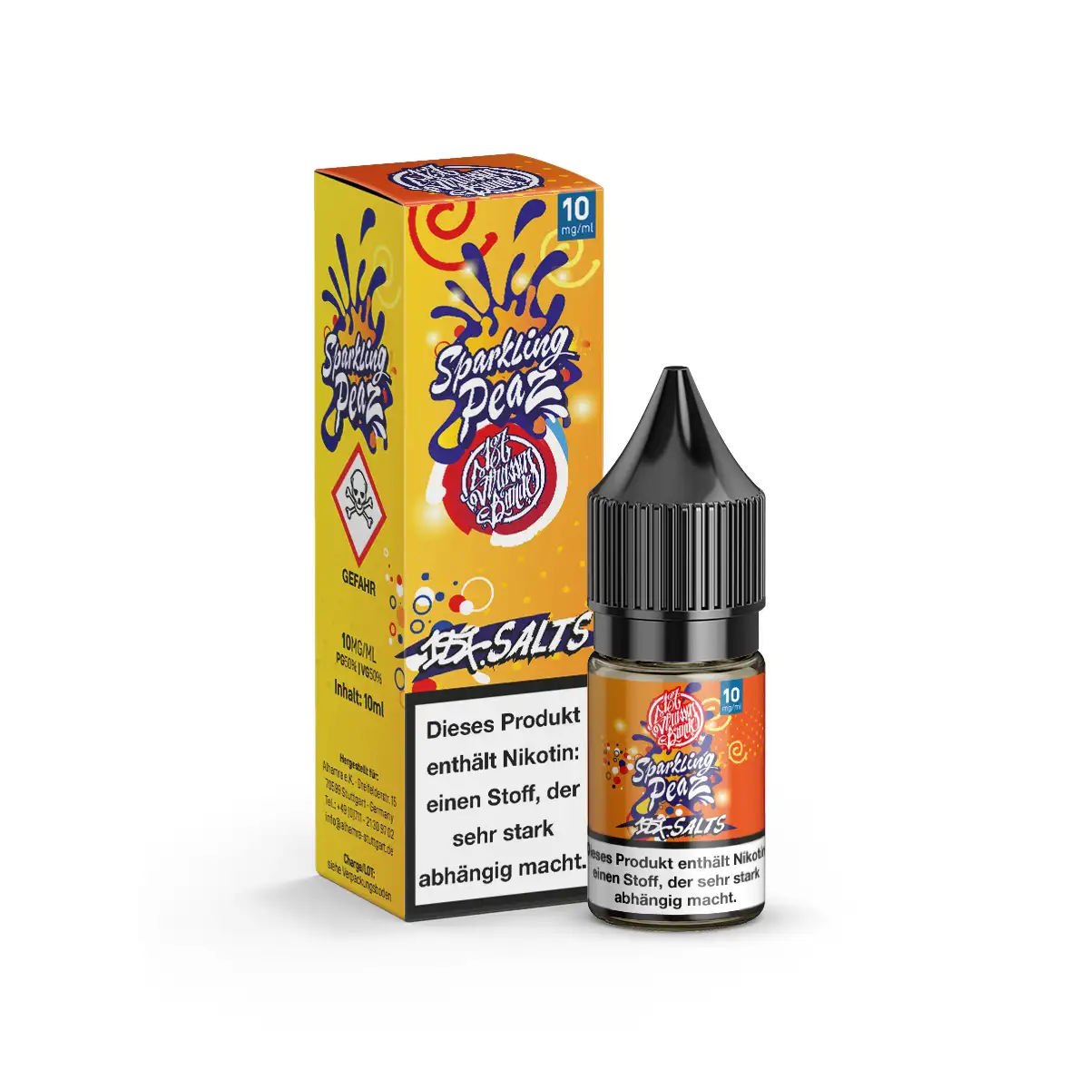 187 Salts Nikotinsalz Liquid Sparkling Peaz 10mg/ml 10ml