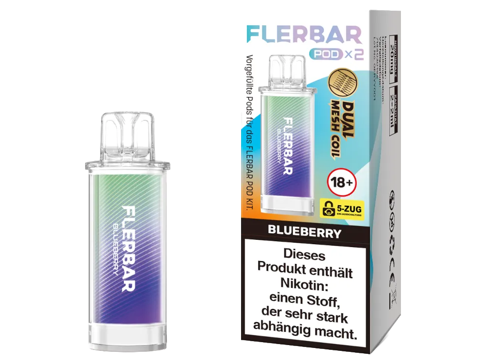 Flerbar Prefilled Pod 20mg/ml (2 Stück pro Packung) Blueberry