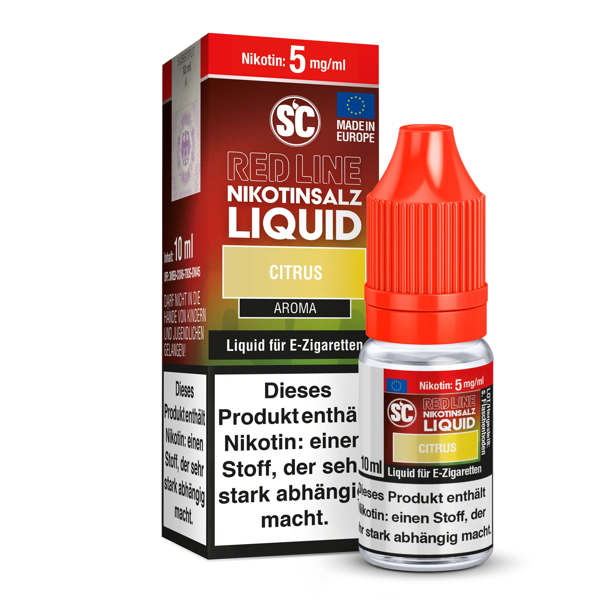 SC Nikotinsalz Liquid Red Line Citrus 5mg/ml 10ml