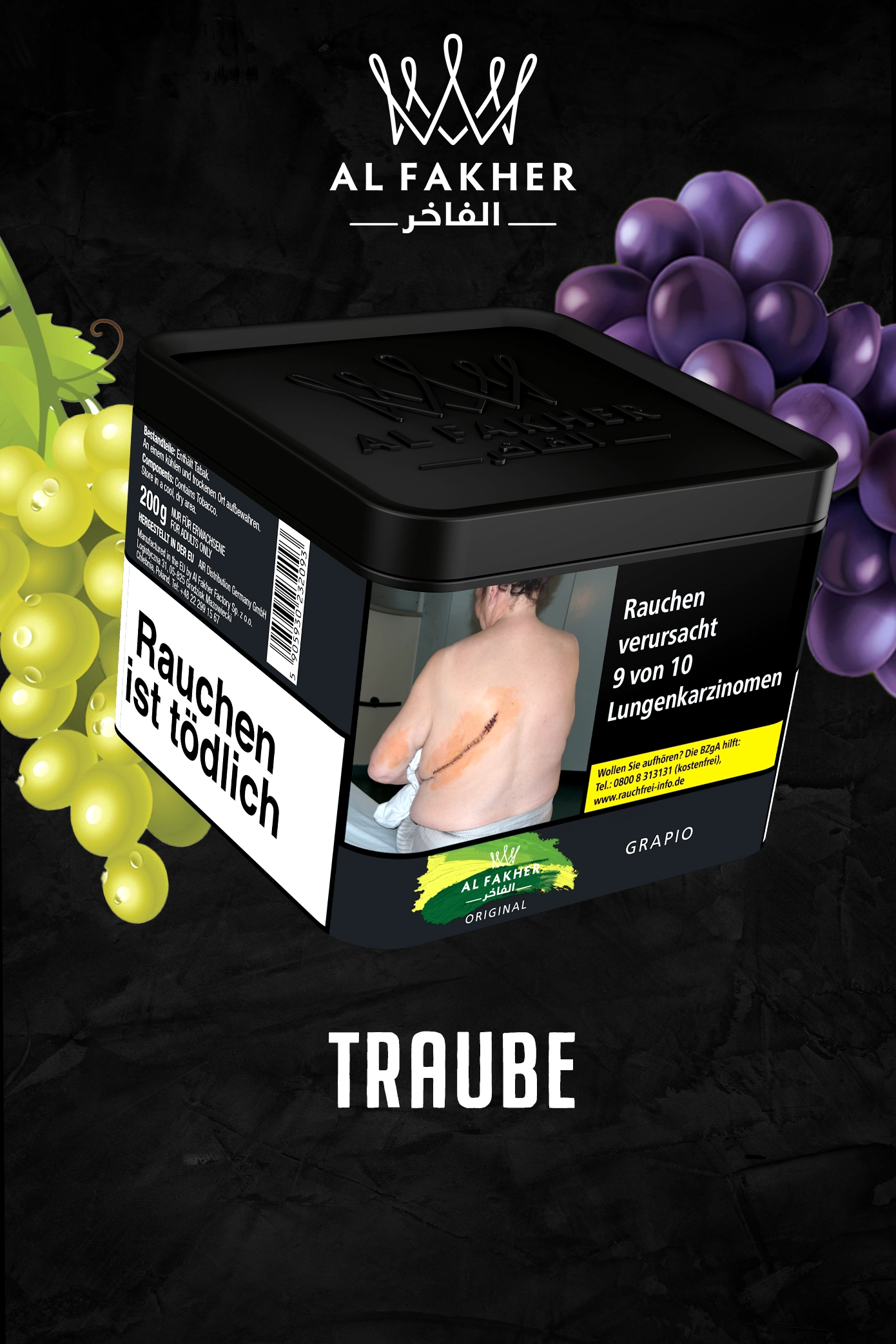 Al Fakher Tabak Grapio 200g