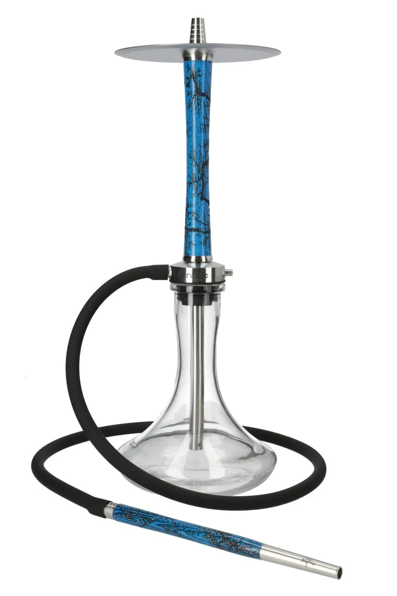 Nube Shisha Unique Edelstahl Volt Blue Clear