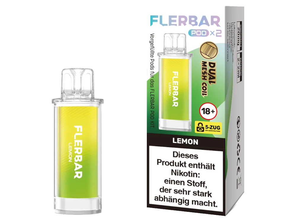 Flerbar Prefilled Pod 20mg/ml (2 Stück pro Packung) Lemon