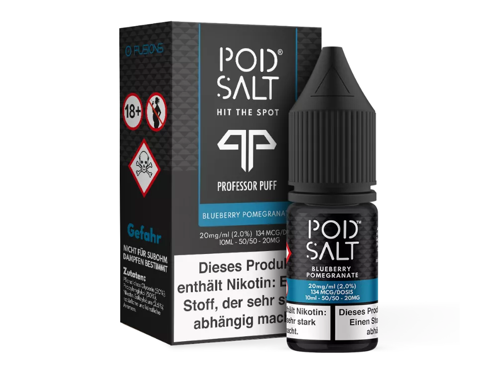 Pod Salt Nikotinsalz Liquid Fusion Blueberry Pomegranate 11mg 10ml