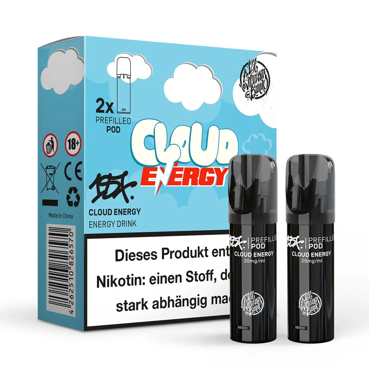 187 Strassenbande Prefilled Pod Cloud Energy 20mg/ml (2 Stück pro Packung)