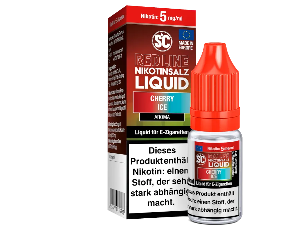 SC Nikotinsalz Liquid Red Line Cherry Ice 5mg/ml 10ml