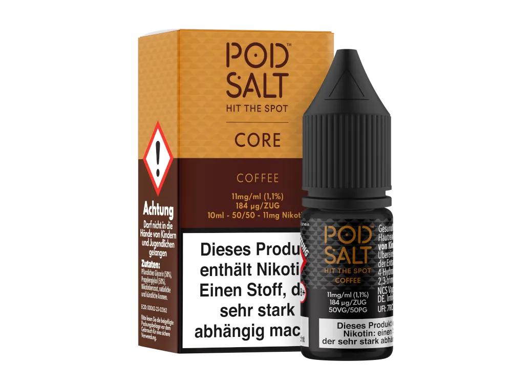 Pod Salt Nikotinsalz Liquid Core Coffee 11mg/ml 10ml