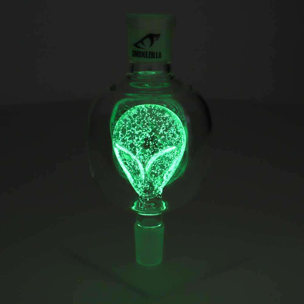 Smokezilla Glas Molassefänger Glow Alien Grün 18/8