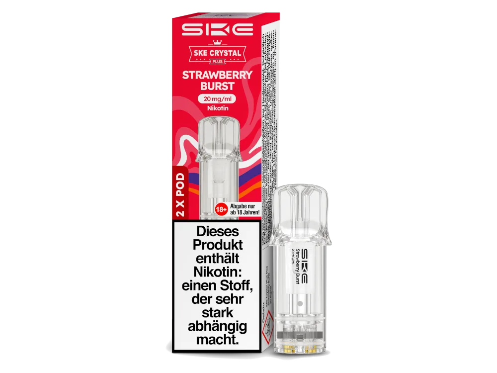 SKE Crystal Plus Pod Strawberry Burst (2 Stück pro Packung)