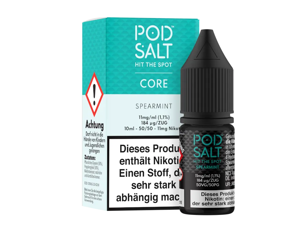 Pod Salt Nikotinsalz Liquid Core Spearmint 11mg/ml 10ml