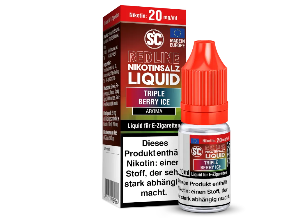 SC Nikotinsalz Liquid Red Line Triple Berry Ice 20mg/ml 10ml