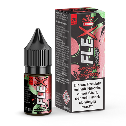 Revoltage Nikotinsalz Liquid Flex Overdosed Kiwi Strawberry 20mg/ml 10ml