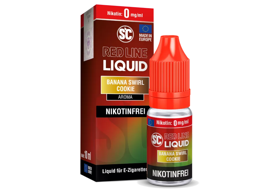 SC Nikotinsalz Liquid Red Line Banana Swirl Cookie 0mg/ml 10ml