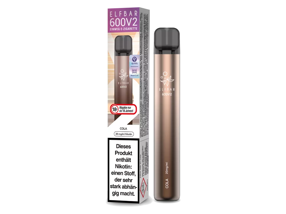 Elfbar Einweg E-Zigarette 600 V2 Cola 20mg/ml