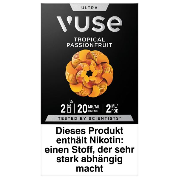 Vuse Prefilled Pod Ultra (2 Stück Pro Packung) Tropical Passionfruit