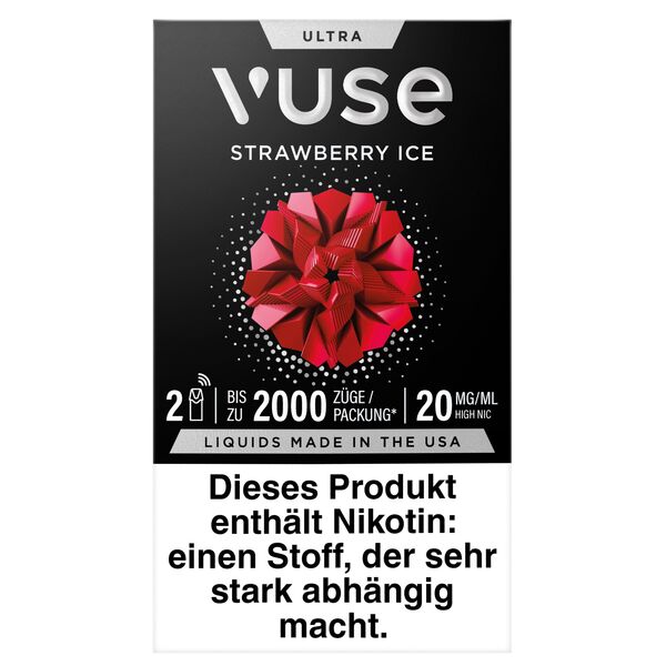 Vuse Prefilled Pod Ultra (2 Stück Pro Packung) Strawberry Ice