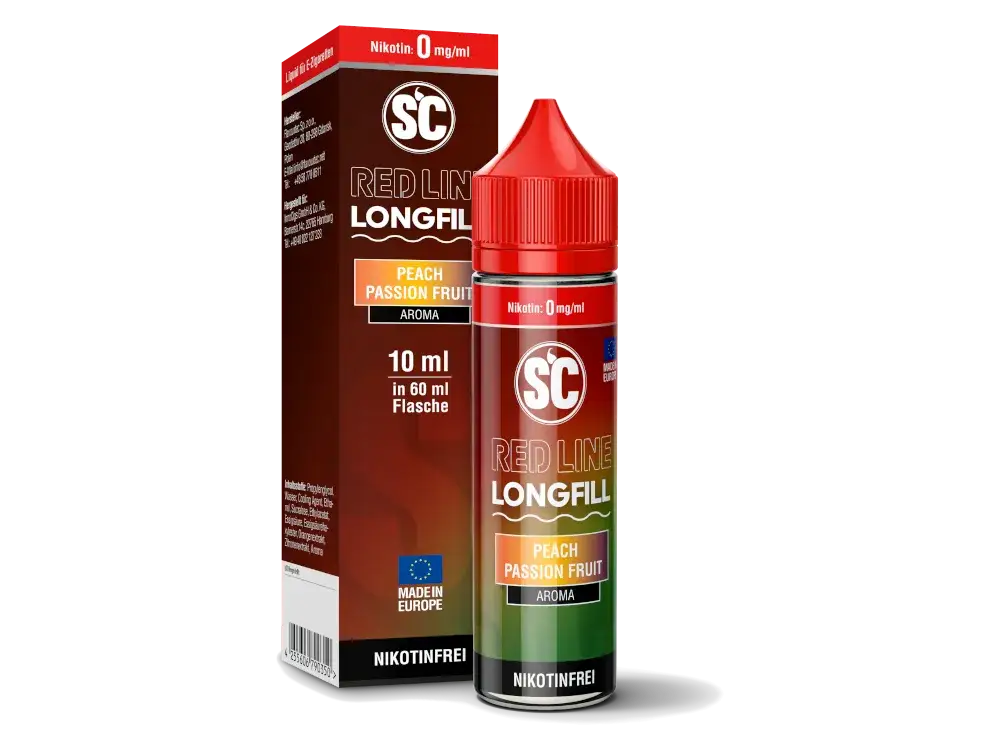 SC Aroma Red Line Peach Passion Fruit 10ml (Longfill)
