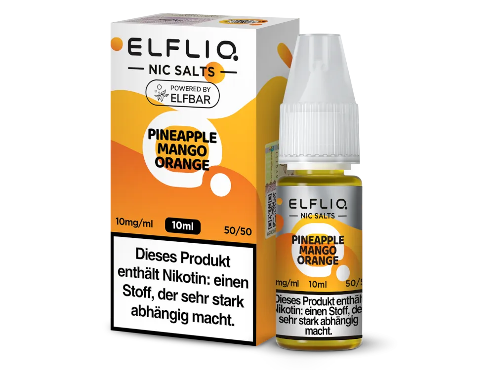 Elfliq Nikotinsalz Liquid Pineapple Mango Orange 10mg/ml 10ml