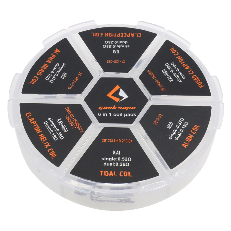 Geek Vape 6 in 1 Coil Pack Set
