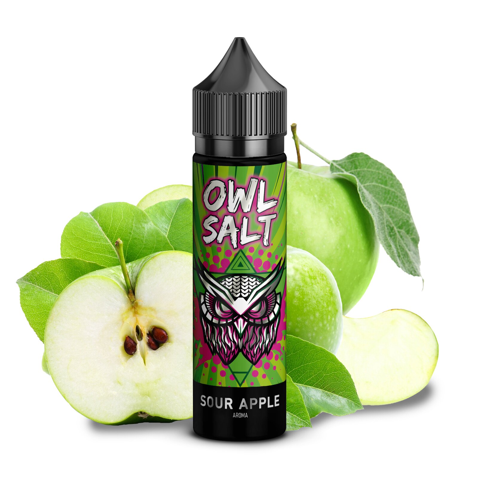 Owl Salt Aroma Sour Apple 10ml (Longfill)