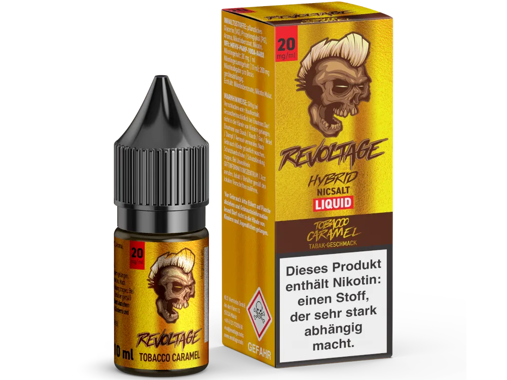 Revoltage Hybrid Nikotinsalz Liquid Tobacco Caramel 20mg/ml 10ml