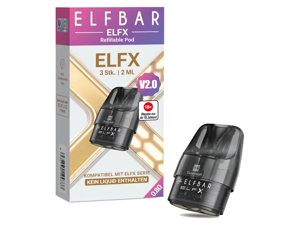 Elfbar Coils Elfx Pod 0,8 Ohm 2ml (3 Stück pro Packung)