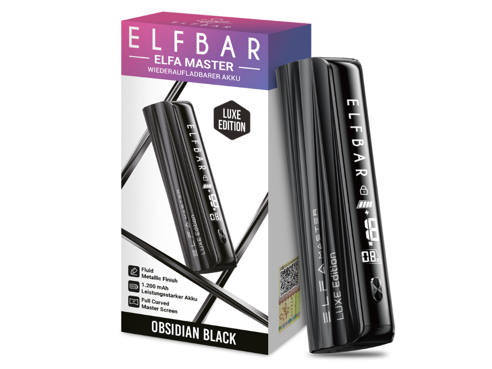 Elfbar Akku Elfa Master Luxe Edition 1200 mAh Obsidian Black