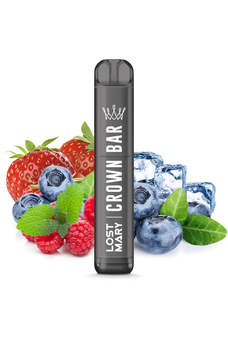 Crown Bar Einweg E-Zigarette AM600 CP Triple Berry Ice 20mg/ml