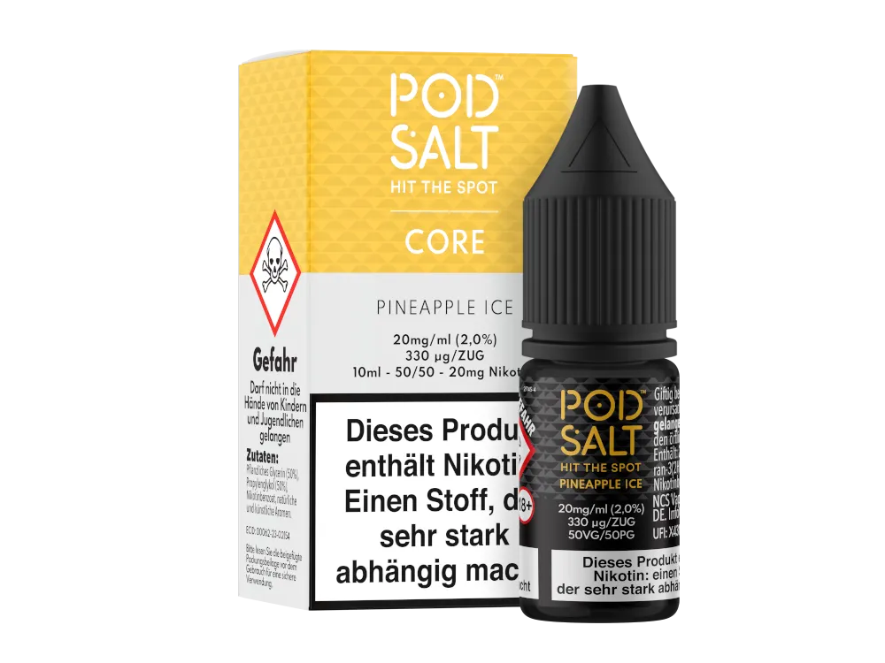 Pod Salt Nikotinsalz Liquid Core Pineapple Ice 20mg/ml 10ml