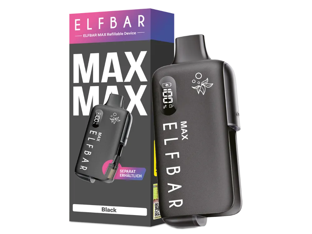 Elfbar E-Zigarette Max Kit Schwarz