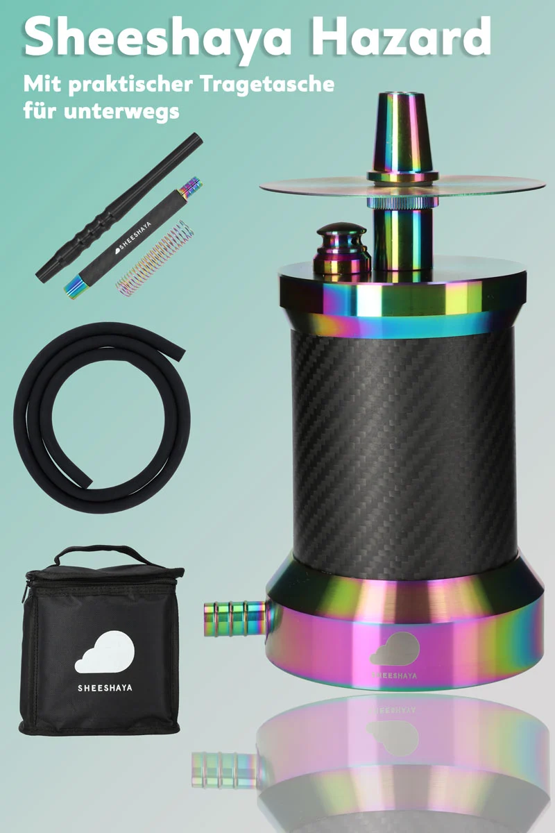 Sheeshaya Shisha Hazard Edelstahl Rainbow