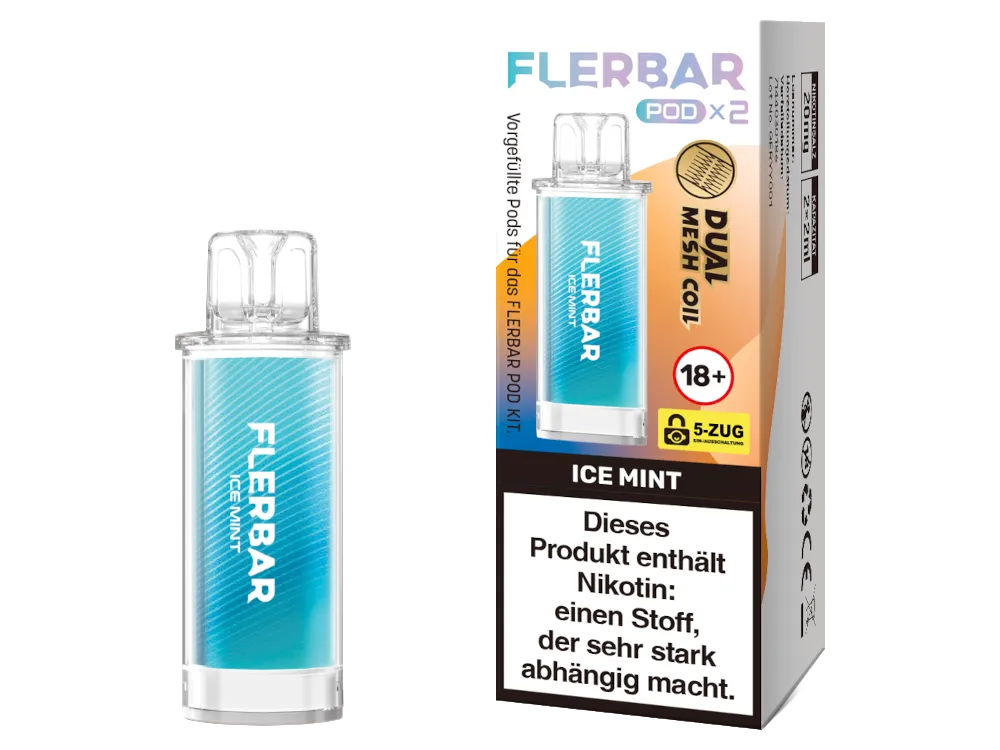 Flerbar Prefilled Pod 20mg/ml (2 Stück pro Packung) Ice Mint