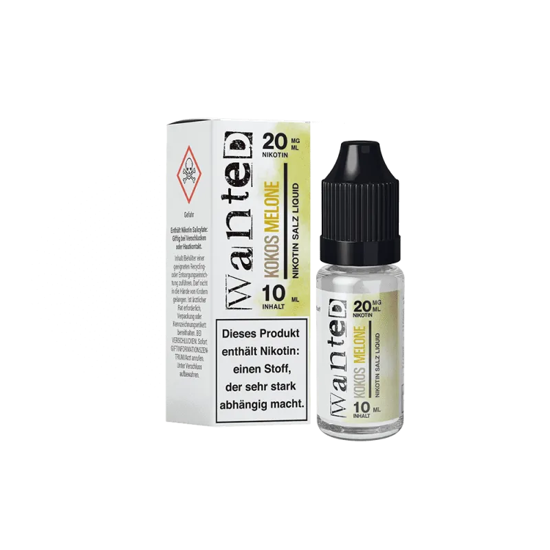 Wanted Nikotinsalz Liquid Overdosed Kokos Melone 20mg/ml 10ml
