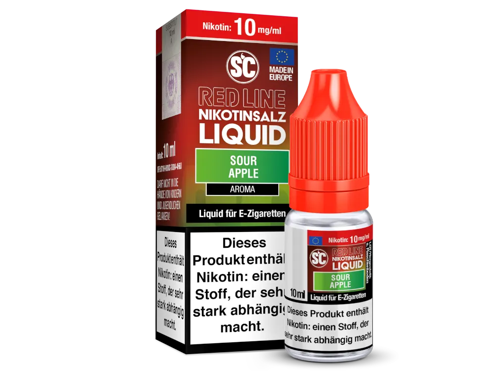 SC Nikotinsalz Liquid Red Line Sour Apple 10mg/ml 10ml