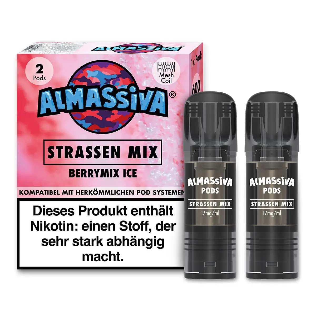Al Massiva Prefilled Pod Strassen Mix 17mg/ml (2 Stück pro Packung)
