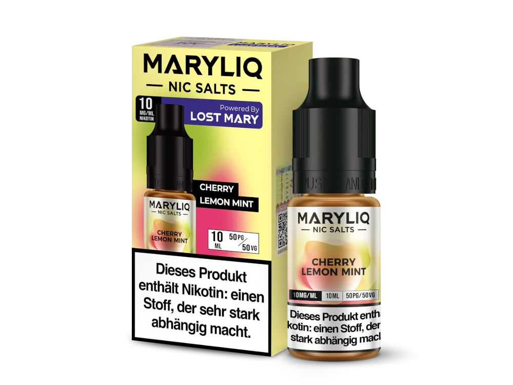 Maryliq Nikotinsalz Liquid Cherry Lemon Mint 10mg/ml 10ml