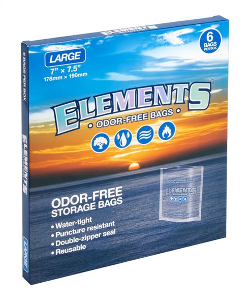 Elements Geruchsstopp Beutel Sack Clear L (6 Stück pro Packung)
