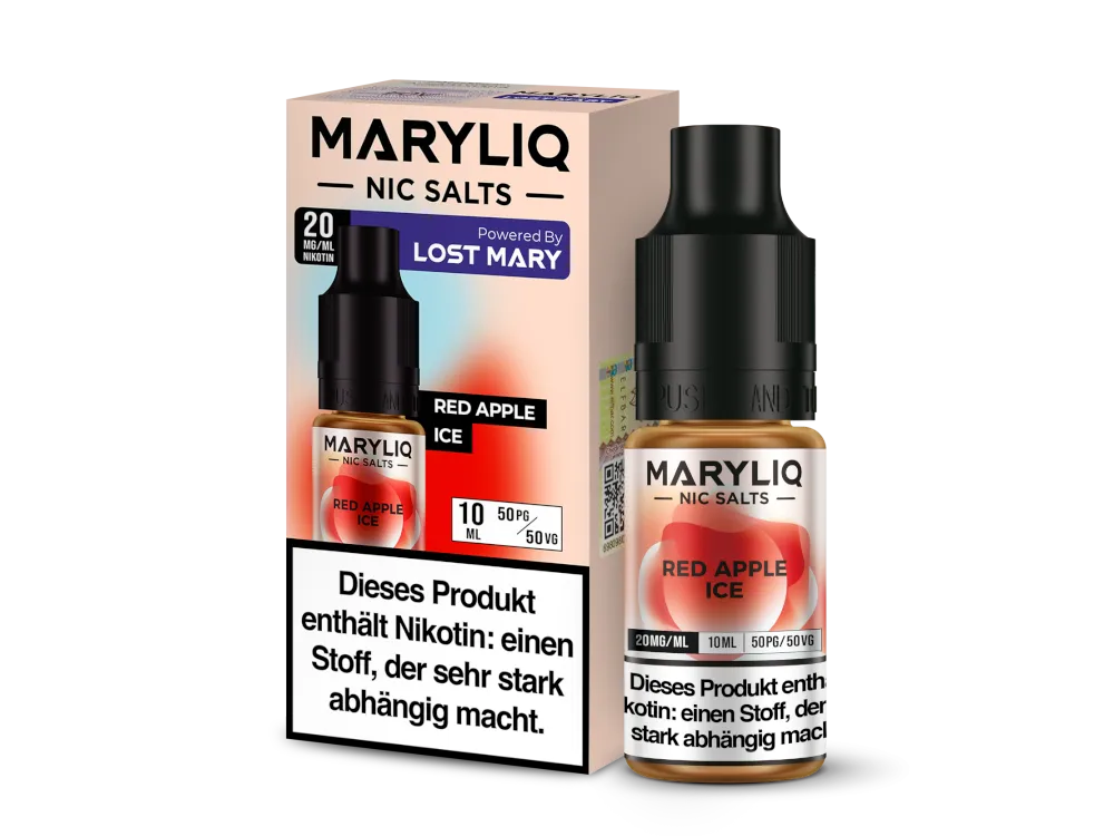 Maryliq Nikotinsalz Liquid Red Apple Ice 20mg/ml 10ml